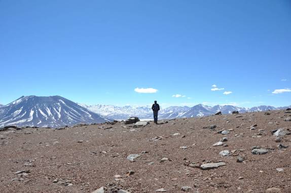 Descendo o Cerro Toco, na região de San Pedro de Atacama, no Chile